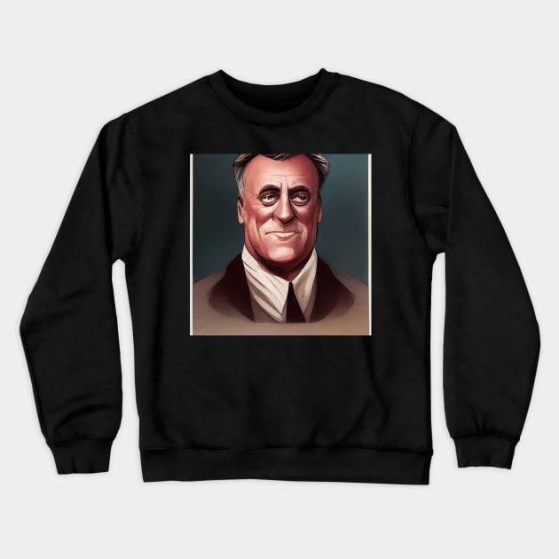 Franklin D. Roosevelt | Comics style Crewneck Sweatshirt by ComicsFactory